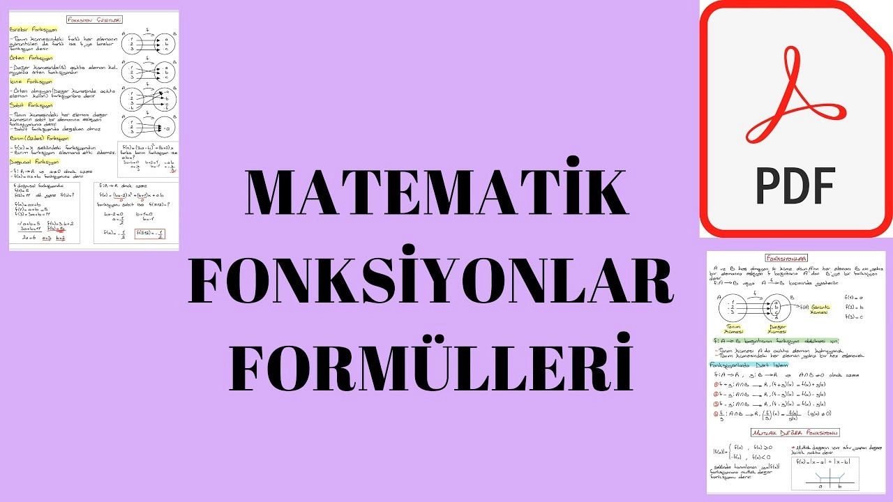 Matematiksel Formüller ve Fonksiyonlar