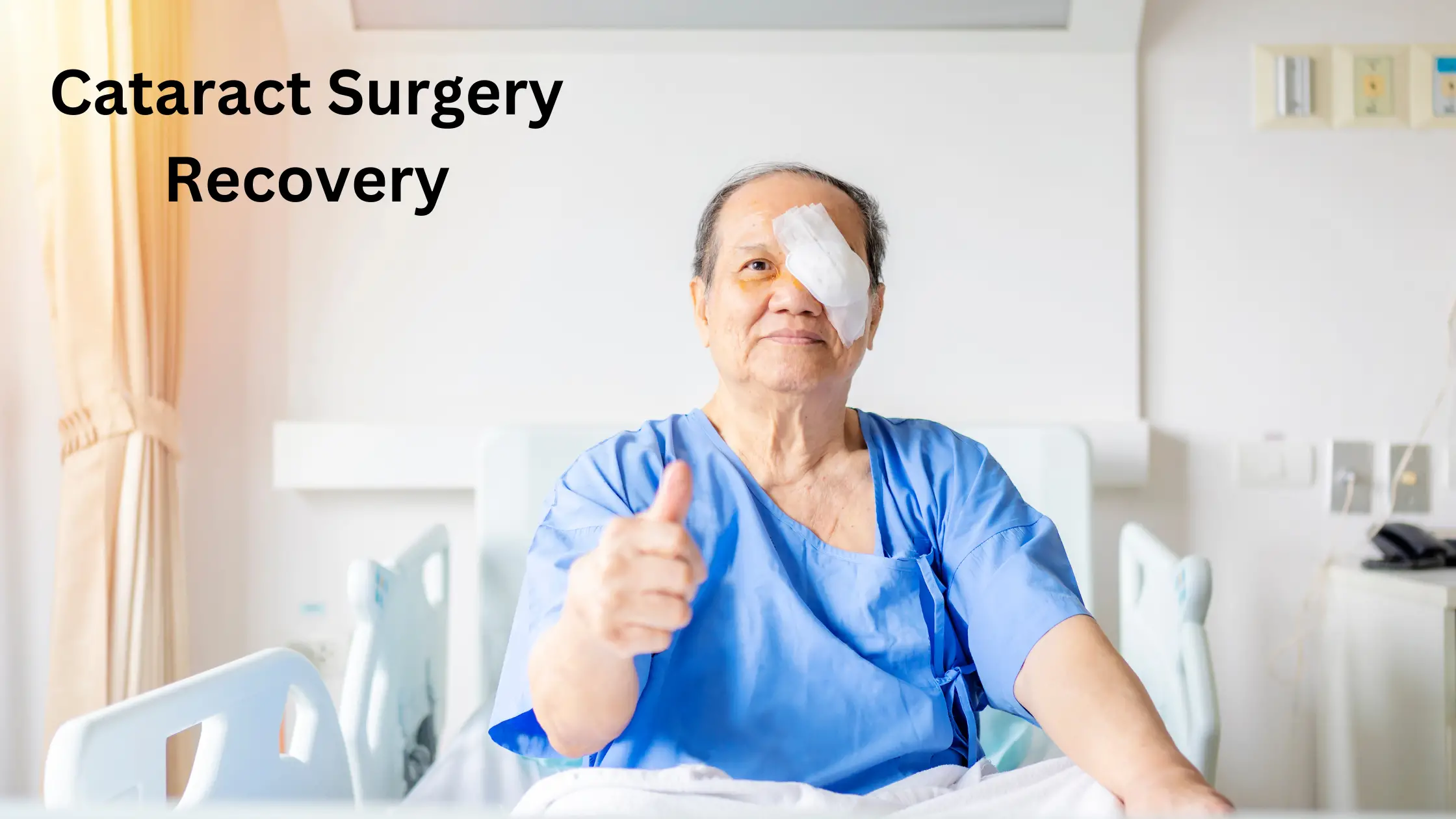 Post-surgery care and recovery for cataract patients