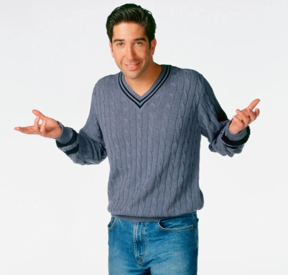 Ross's comedic quirks and catchphrases, such as 