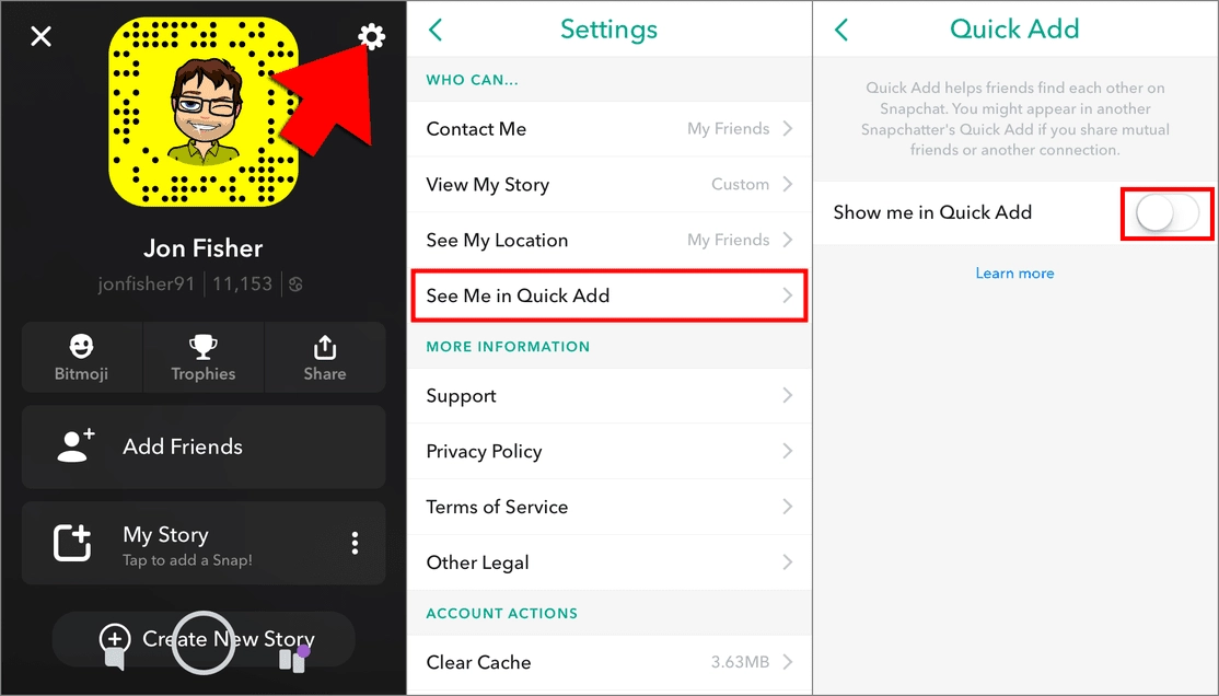 Snapchat gizlilik ayarları ve güvenlik önlemleri