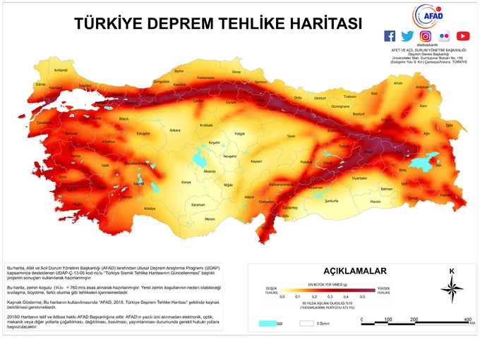 Türkiye'nin deprem riskli bölgeleri nerede?