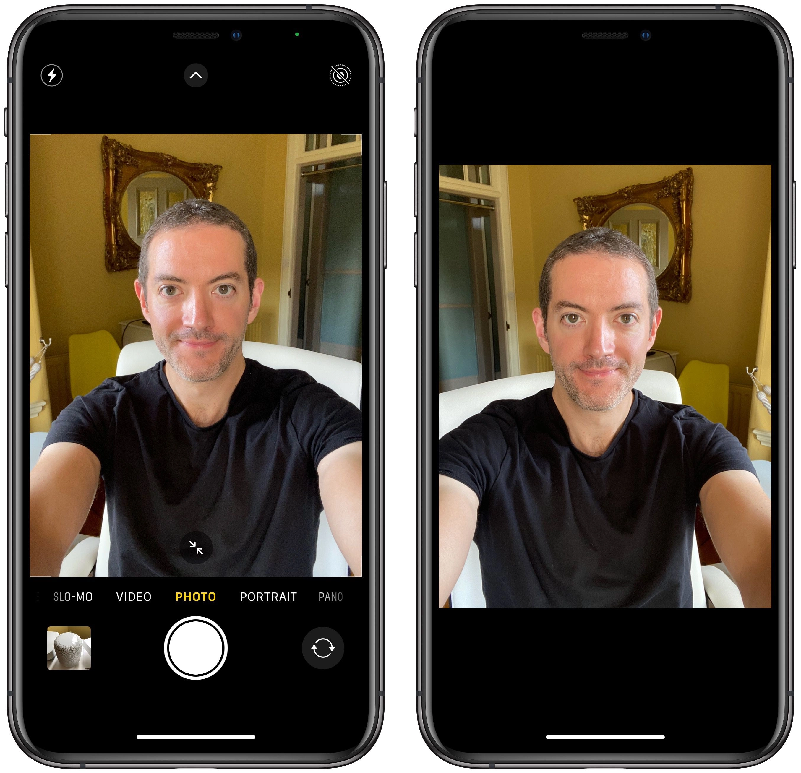 Common causes of rotated front camera photos